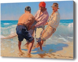 Картина Три рыбака