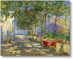 Купить картину Внутренний дворик в Капри, 1925