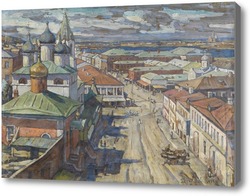 Картина Вид на церковь Святого Иоанна Крестителя от Рождественской улицы, Нижний Новгород