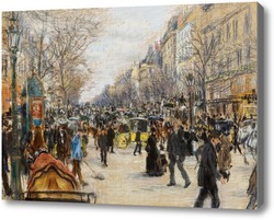 Купить картину Большие бульвары, Париж