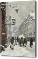 Картина Зимний день в Krystalgade