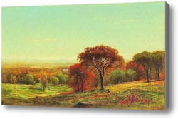 Картина Через Гудзон долина в предгорьях Катскилл