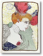 Картина Мадемуазель Марсель Лендер,с обнаженной грудью