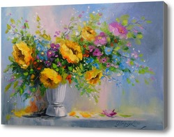 Картина Букет с желтыми цветами