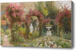 Купить картину Статуя в романтическом саду