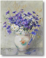 Картина Натюрморт с цветами в вазе