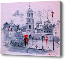 Картина Софиевская площадь в Киеве