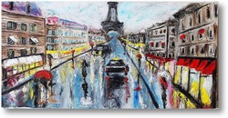 Картина Дождливый Париж
