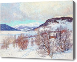 Картина Зимний пейзаж.