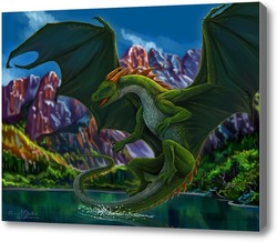 Картина Зеленый дракон