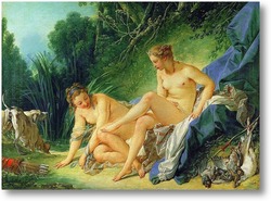 Картина Диана отдыхает после ванны, 1742