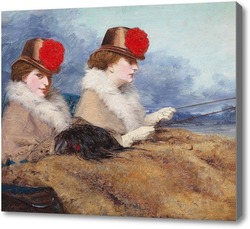 Картина Две дамы в карете