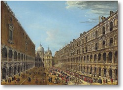 Купить картину Шествие во дворе Дворца дожей, Венеция