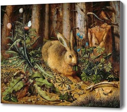 Картина Кролик в лесу