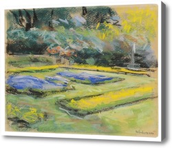 Картина Цветочная терраса в Ванзее-сад