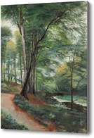 Картина Буковый лес с потоками