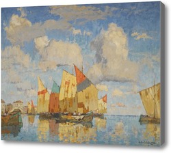 Картина Лодки в гавани