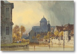 Купить картину Вид на церковь Богоматери Хансвик.Мехелен (Малин).Бельгия