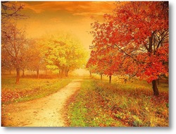 Картина Дорога в осень