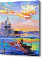 Картина Венеция и гондолы