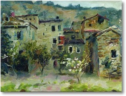 Картина И. Левитан В горах Италии (авторская копия)