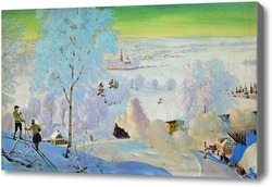 Картина Лыжники