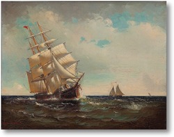 Картина Американское парусное судно, 1916