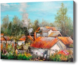 Картина Французская деревня