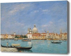 Картина Венеция, Санта-Мария-делла-Салюте, Буден Эжен