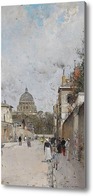 Картина Париж, купол церкви Валь де Грас, Луар Луиджи