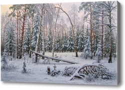 Картина Снежный лес