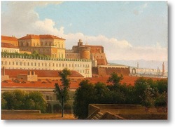 Картина Палаццо Реале и гавань, Неаполь