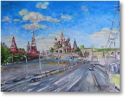 Купить картину Круглова Светлана. "Большой Москворецкий мост"