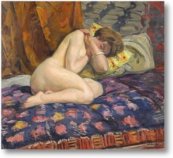 Картина Обнаженная дама,лежащая на диване