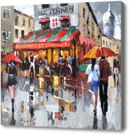 Картина Париж Гуляя под зонтом