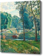 Купить картину Канал дю Миди, летний пейзаж.