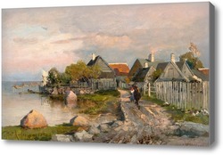 Картина Рыбацкая деревня