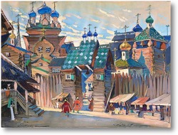 Картина Рыночная площадь в Путивле