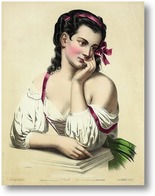 Картина Литография с портрета Фантен Латур