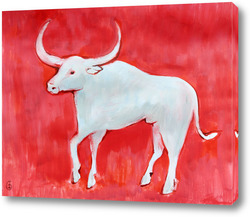 Картина Белый бык