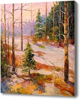 Картина В зимнем лесу