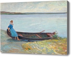 Купить картину Девушка и лодка
