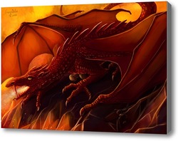 Купить картину Огнедышащий дракон 