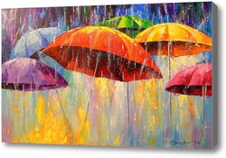 Купить картину Танцующие зонтики