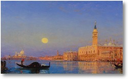 Картина Гондола в Большом Бассейне, Венеция