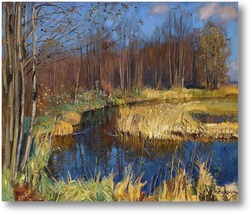 Картина Осенняя река