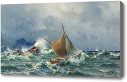 Купить картину Буря в море