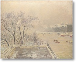Купить картину Лувр под снегом