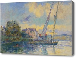 Картина Судно на женевском озере