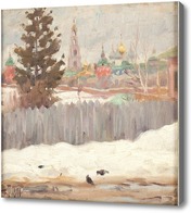 Картина Монастырь под Москвой, Загорск